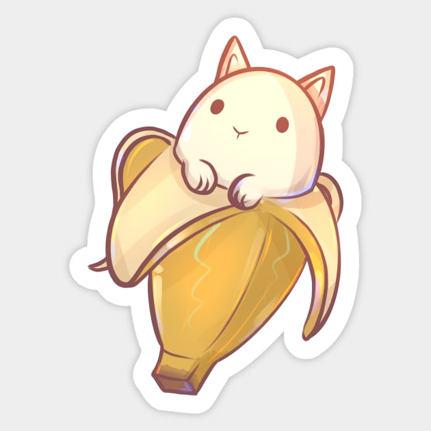 Banana Cat Sticker by Claire Lin